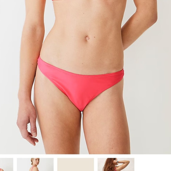 NWT J.Crew Heritage 1989 High Rise Bikini Bottom Magenta Orchid XL Beach Resort - Picture 2 of 6
